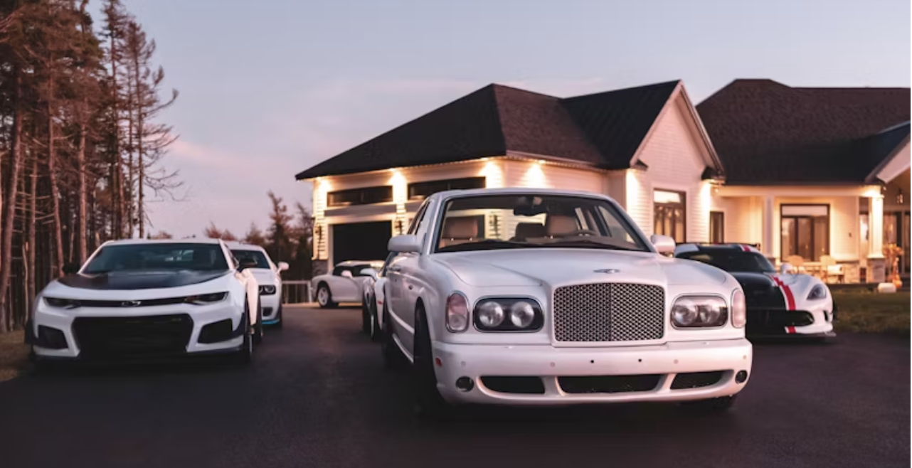 A professional at a dealership negotiating a luxury car lease for models like Lexus RX and Mazda CX-5.